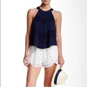 ⭐️ASTR the Label, Layered-Look,Navy,Fringe & Lace,Excellent Wardrobe Addition, L